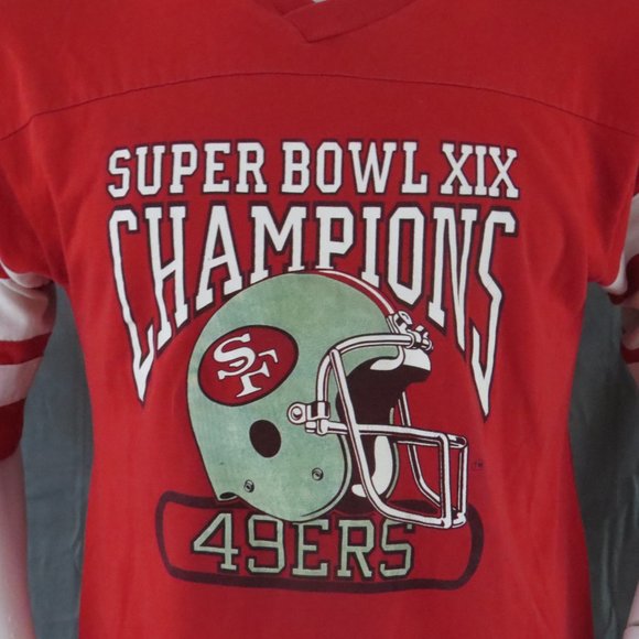 San Francisco 49ers Shirt (VTG) - Superbowl 19 Champions - Men's Large - Picture 3 of 7